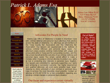 Tablet Screenshot of padamslawok.com